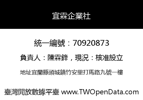 宜霖企業社