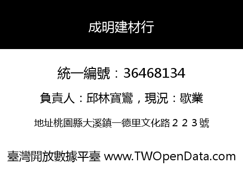成明建材行