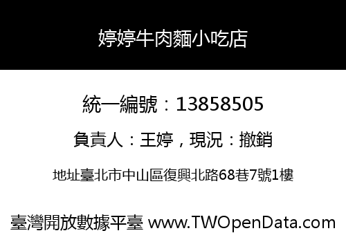 婷婷牛肉麵小吃店