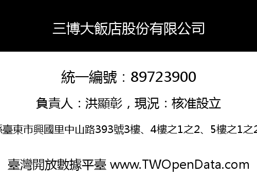 三博大飯店股份有限公司