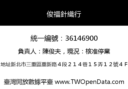 俊福針織行