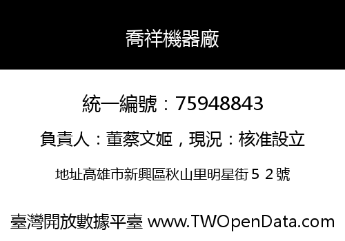 喬祥機器廠