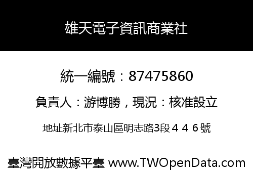 雄天電子資訊商業社