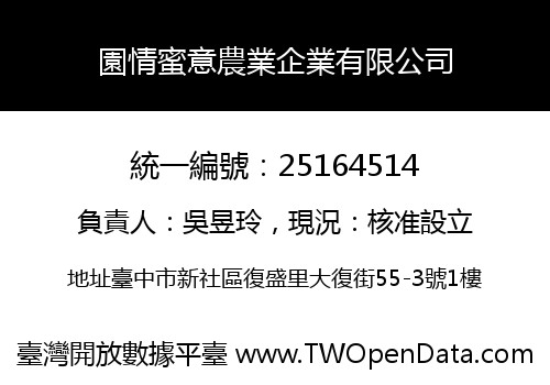 園情蜜意農業企業有限公司