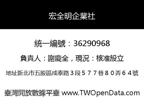 宏全明企業社