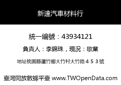 新達汽車材料行