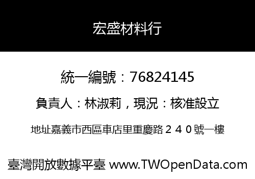 宏盛材料行