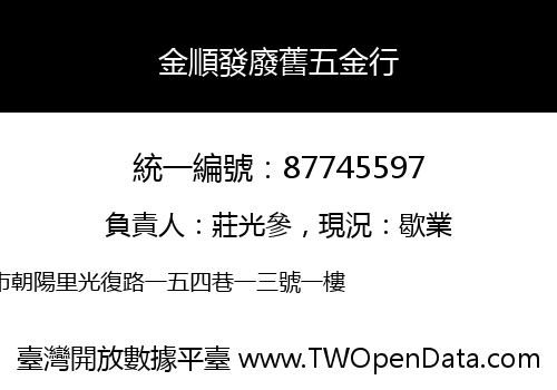 金順發廢舊五金行