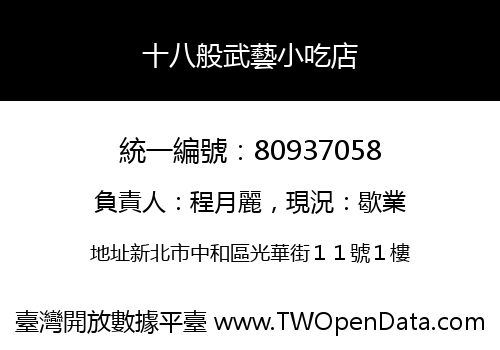 十八般武藝小吃店