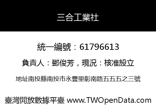 三合工業社