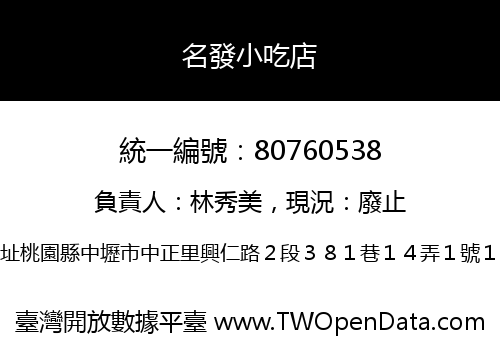 名發小吃店