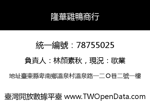 隆華雞鴨商行