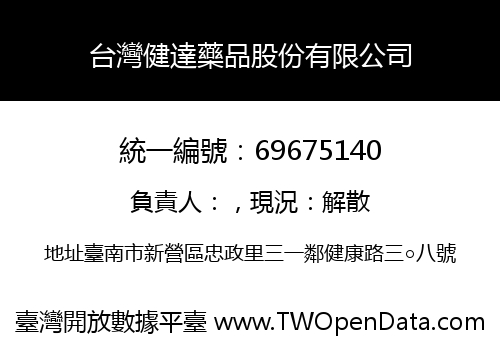 台灣健達藥品股份有限公司