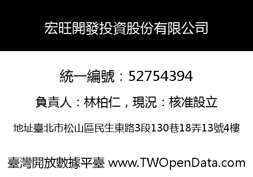 宏旺開發投資股份有限公司