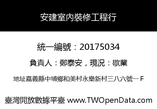 安建室內裝修工程行
