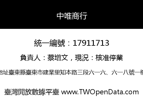 中唯商行