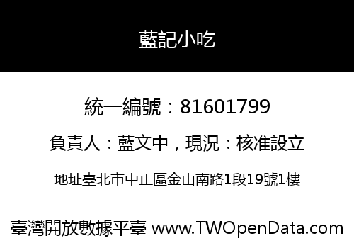 藍記小吃