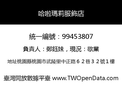 哈啦瑪莉服飾店