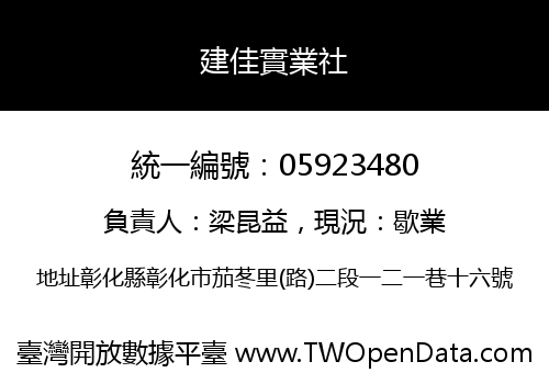 建佳實業社