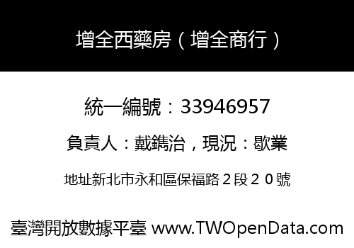 增全西藥房（增全商行）