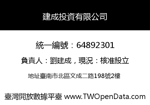 建成投資有限公司