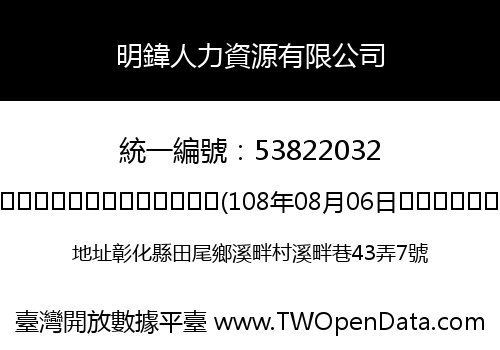 明鍏人力資源有限公司