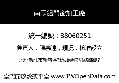 南國鋁門窗加工廠