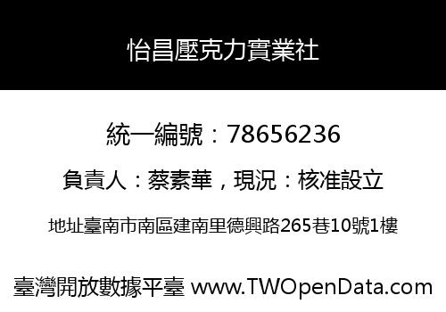 怡昌壓克力實業社