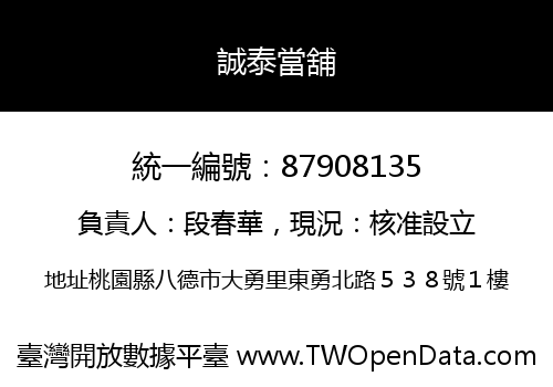 誠泰當舖