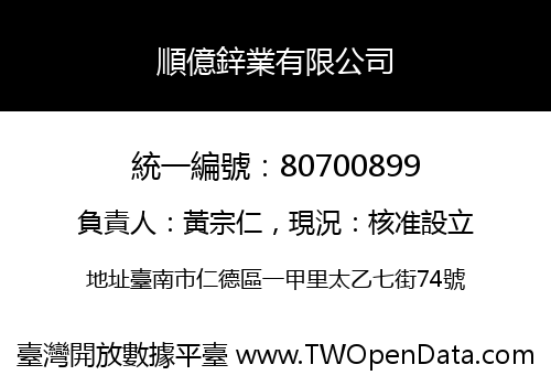 順億鋅業有限公司
