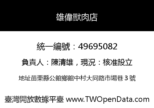 雄偉獸肉店