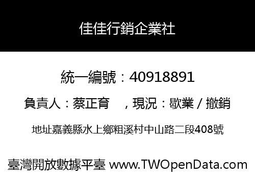 佳佳行銷企業社