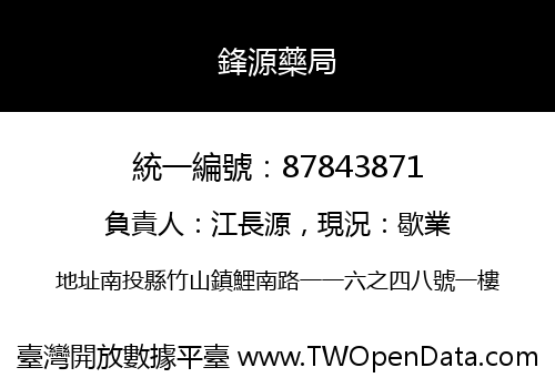 鋒源藥局