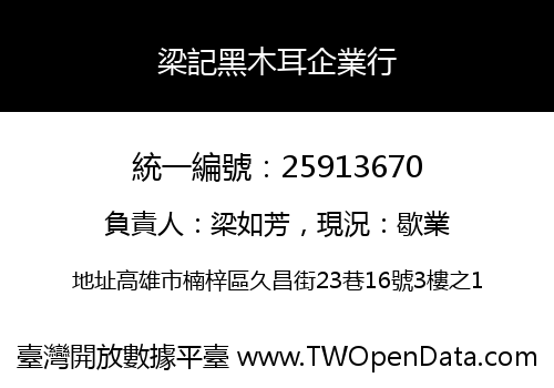 梁記黑木耳企業行