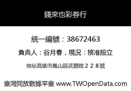 錢來也彩券行