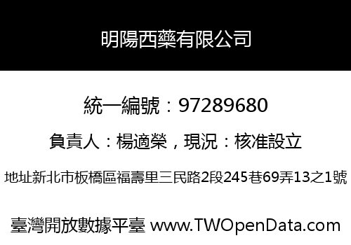 明陽西藥有限公司