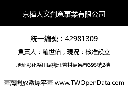 京樺人文創意事業有限公司