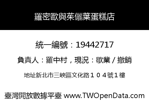 羅密歐與茱儷葉蛋糕店