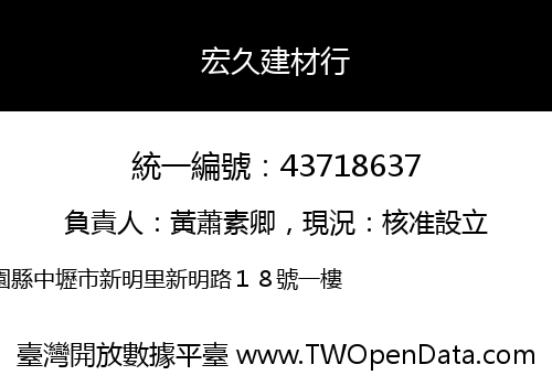 宏久建材行