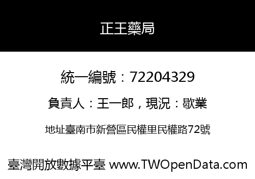 正王藥局