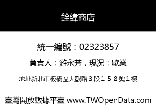 銓緯商店