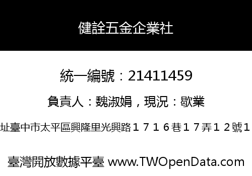 健詮五金企業社