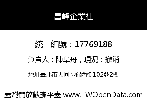 昌峰企業社