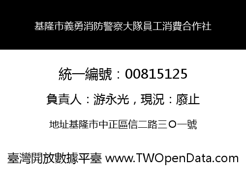基隆市義勇消防警察大隊員工消費合作社