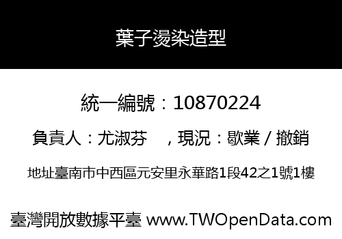 葉子燙染造型
