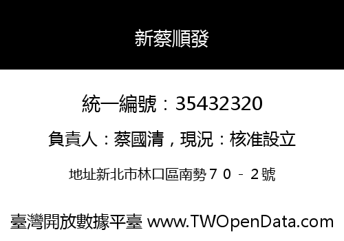 新蔡順發