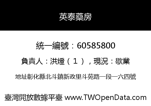 英泰藥房