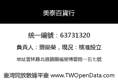 美泰百貨行