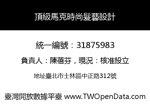 頂級馬克時尚髮藝設計