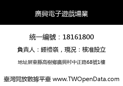 廣興電子遊戲場業
